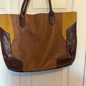 Express Dark Brown Leather Bag